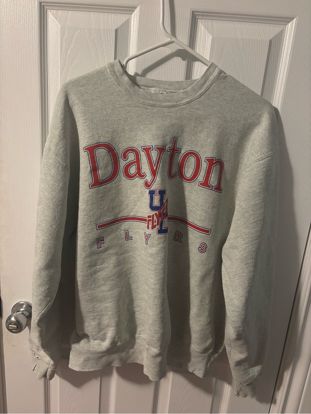 Vintage Dayton Flyers Gray Crewneck Sweatshirt